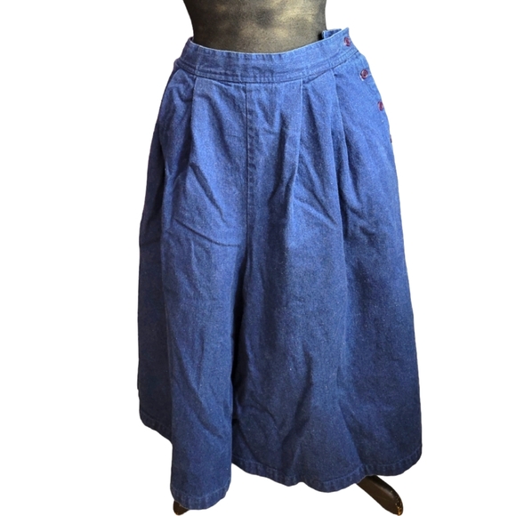 Vintage denim Mustang culottes - Picture 2 of 12